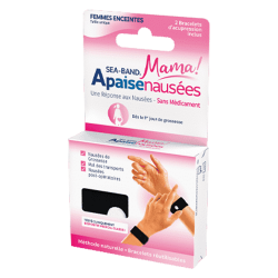 Sea-Band Mama Apaisenausées 2 Bracelets noir