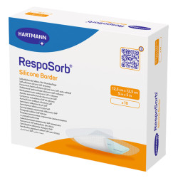 Hartmann RespoSorb Silicone Border 12,5 x 12,5 cm 10 pièces
