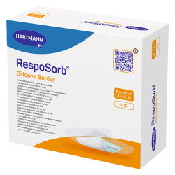 Hartmann RespoSorb Silicone Border 8 x 8 cm 10 pièces