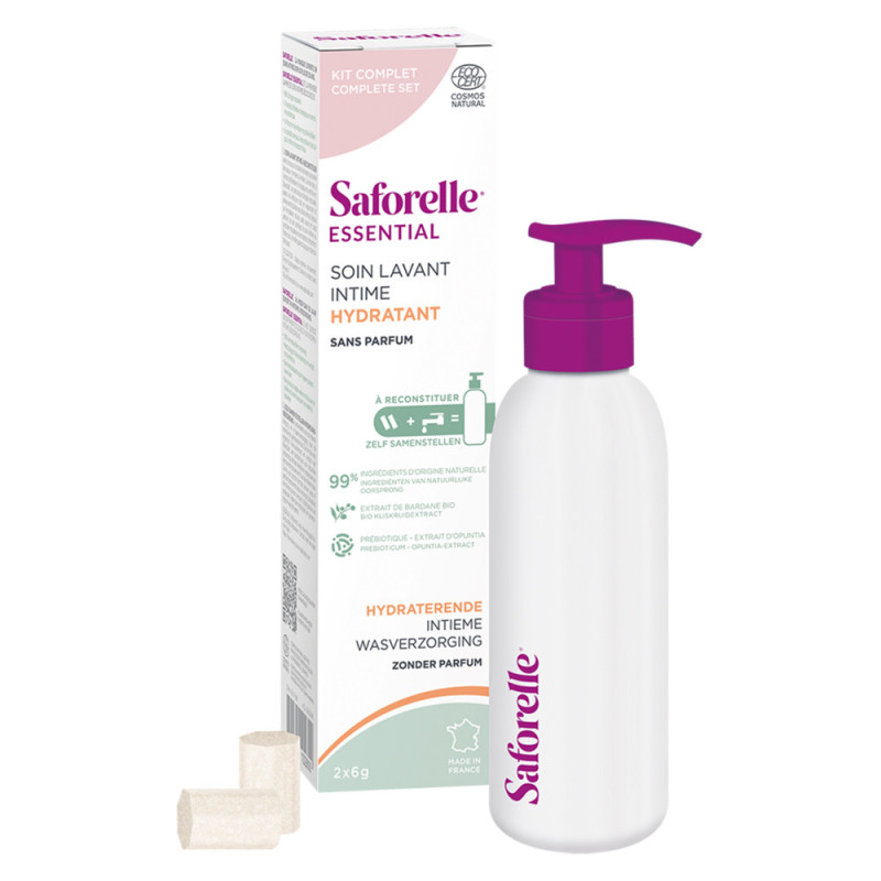 Saforelle Essential Soin lavant intime hydratant kit de démarrage 200ml + Falcon Saforelle Essential Soin lavant intime hydratant kit de démarrage 200ml + Falcon