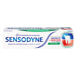 Sensodyne Dentifrice sensibilité et gencives menthe fraîche 75ml