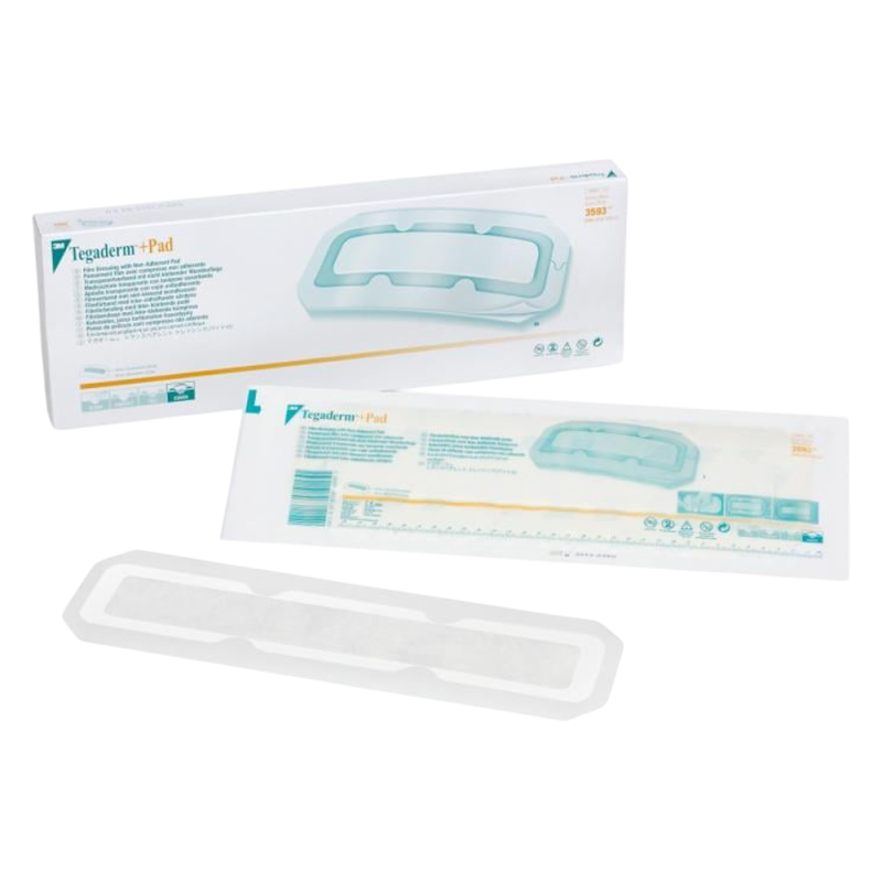 3M Tegaderm +Pad Pansement adhésif stérile avec compresse 9x10cm boîte de 5