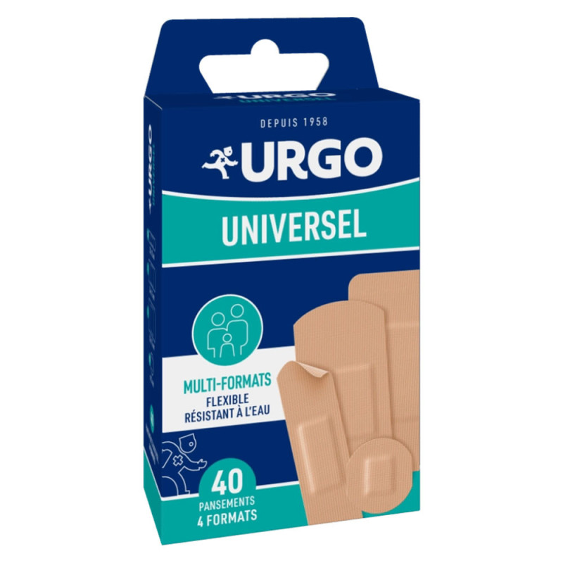 Urgo Universel Pansements 4 formats 40 pansements