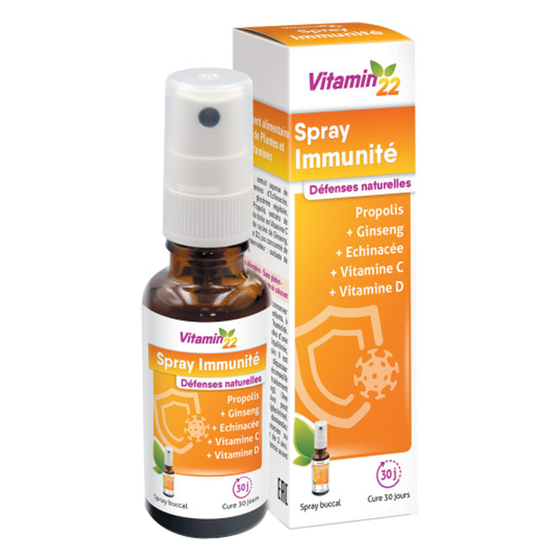 Vitamin'22 Spray immunité 20ml Vitamin'22 Spray immunité 20ml