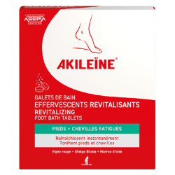 Akileïne Galets de Bain effervescents revitalisants 6 galets de 20gr