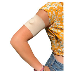 Alphadiab Brassard pour Capteur de glycémie Chair taille S