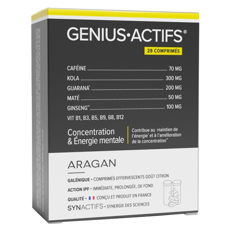 Aragan Genius Actifs 28 comprimés