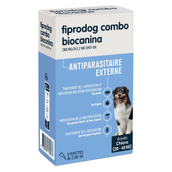 Biocanina Fiprodog Combo Spot-on grands chiens 3 pipettes