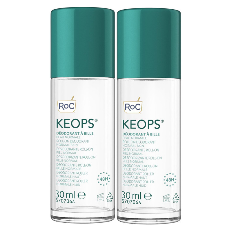 ROC Keops Déodorant Roll-on lot de 2x30ml ROC Keops Déodorant Roll-on lot de 2x30ml