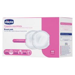 Chicco Coussinets d'Allaitement anti-bactériens 60 pièces