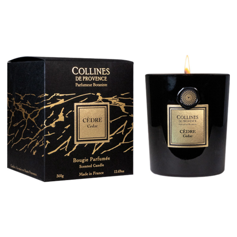 Collines de Provence Bougie parfumée Cèdre 360gr Collines de Provence Bougie parfumée Cèdre 360gr