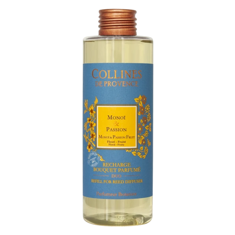 Collines de Provence Recharge Bouquet parfumé Monoï & Passion 200ml Collines de Provence Recharge Bouquet parfumé Monoï & Passion 200ml