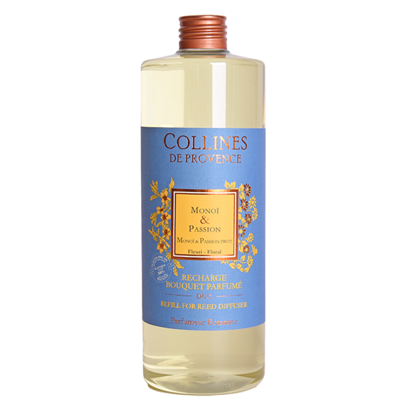 Collines de Provence Recharge Bouquet parfumé Monoï & Passion 500ml Collines de Provence Recharge Bouquet parfumé Monoï & Passion 500ml
