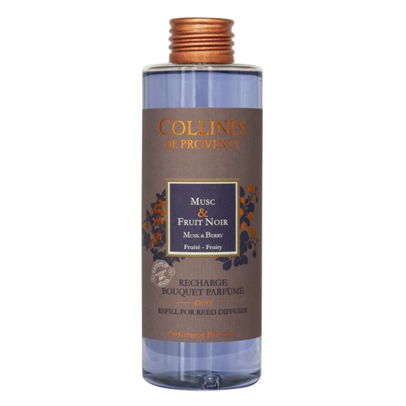 Collines de Provence Recharge Bouquet parfumé Musc & Fruit Noir 200ml Collines de Provence Recharge Bouquet parfumé Musc & Fruit Noir 200ml