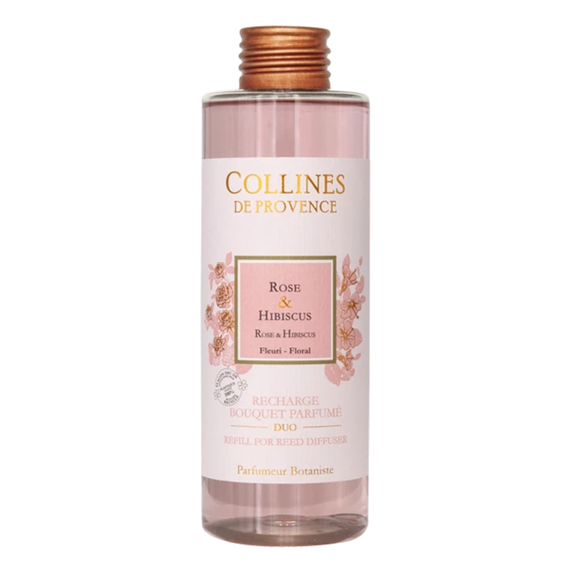 Collines de Provence Recharge Bouquet parfumé Rose & Hibiscus 200ml Collines de Provence Recharge Bouquet parfumé Rose & Hibiscus 200ml