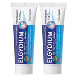 Elgydium Junior Arôme Bubble 7/12 ans Dentifrice enfant 2x50ml