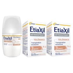 Etiaxil Tolérance 2 détranspirants + 1 anti-transpirant offert