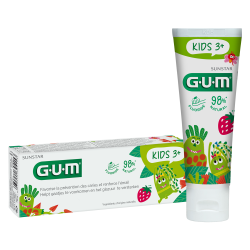 GUM Kids 3+ Gel dentifrice goût fraise lot de 2 x 50ml