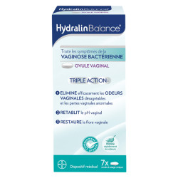 Hydralin Balance Ovule vaginal triple action x7