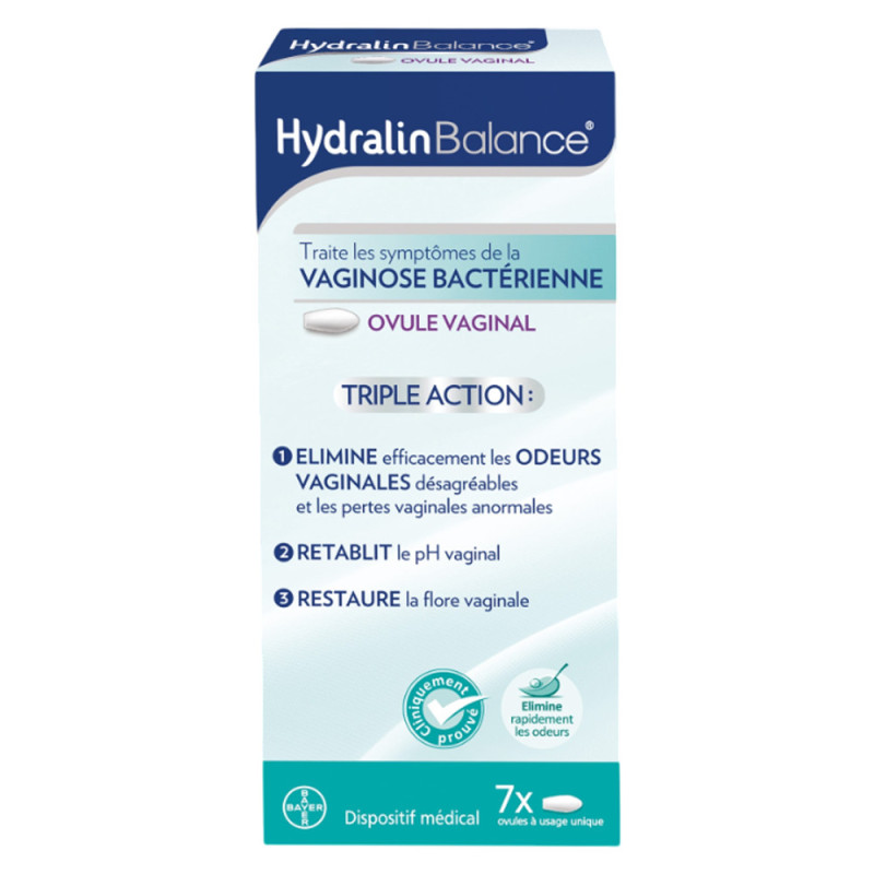 Hydralin Balance Ovule vaginal triple action x7 Hydralin Balance Ovule vaginal triple action x7