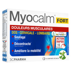 3C Pharma Myocalm Fort Douleurs musculaires 15 comprimés