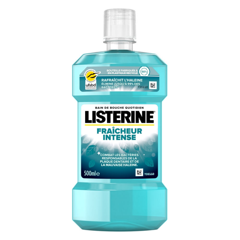 Listerine Bain de bouche Fraîcheur intense 500ml