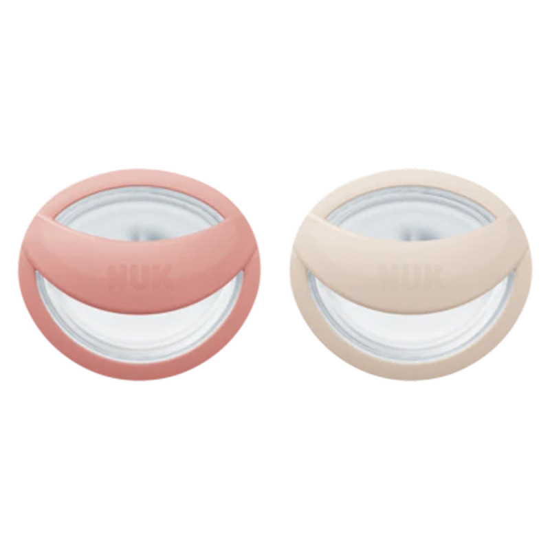 NUK MommyFeel Sucette en silicone 0-6 mois blush 2 pièces NUK MommyFeel Sucette en silicone 0-6 mois blush 2 pièces