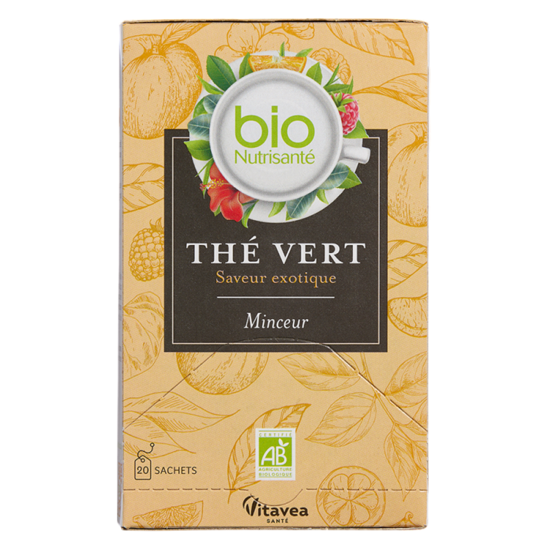 Vitavea BioNutrisanté Thé vert Minceur saveur exotique 20 sachets