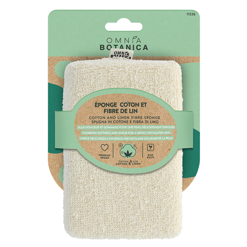 Omnia Botanica Éponge coton et fibre de lin Omnia Botanica Éponge coton et fibre de lin