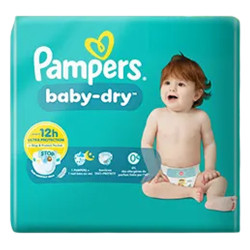 Pampers Baby-Dry 6-10 kg taille 3 - 4x35 pièces