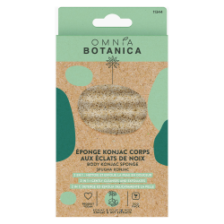Omnia Botanica Éponge konjac corps aux éclats de noix