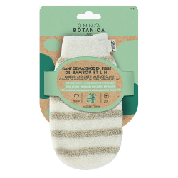 Omnia Botanica Gant de Massage exfoliant en fibre de bambou et lin