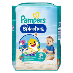 Pampers Splashers Couches-culottes 6-11 kg taille 3-4 -12 pièces