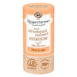 Respectueuse Mon Déodorant naturel pêche de vigne bio 50gr