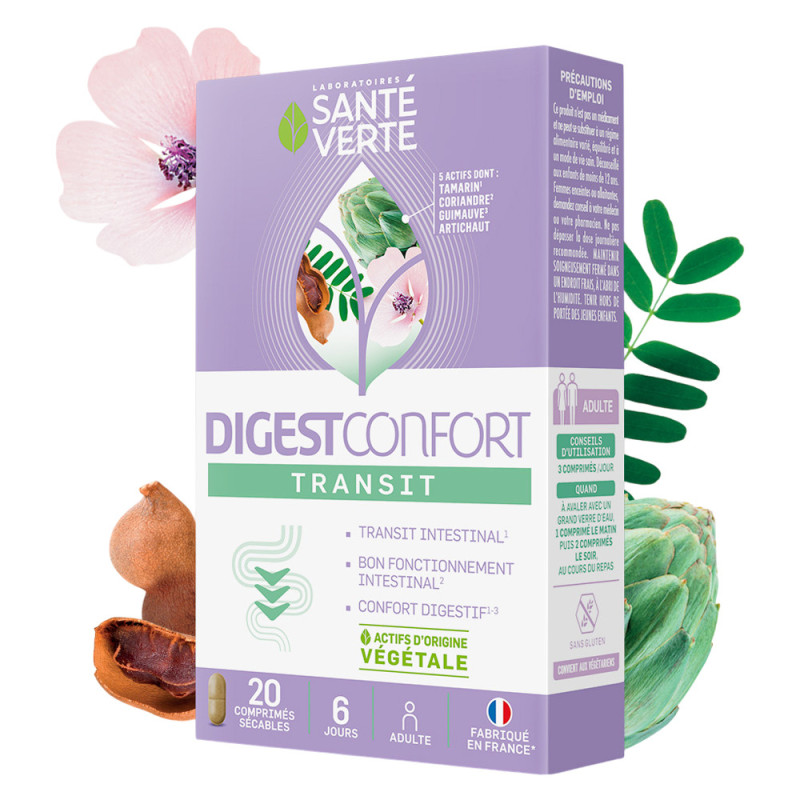 Santé Verte DigestConfort Transit 20 comprimés Santé Verte DigestConfort Transit 20 comprimés