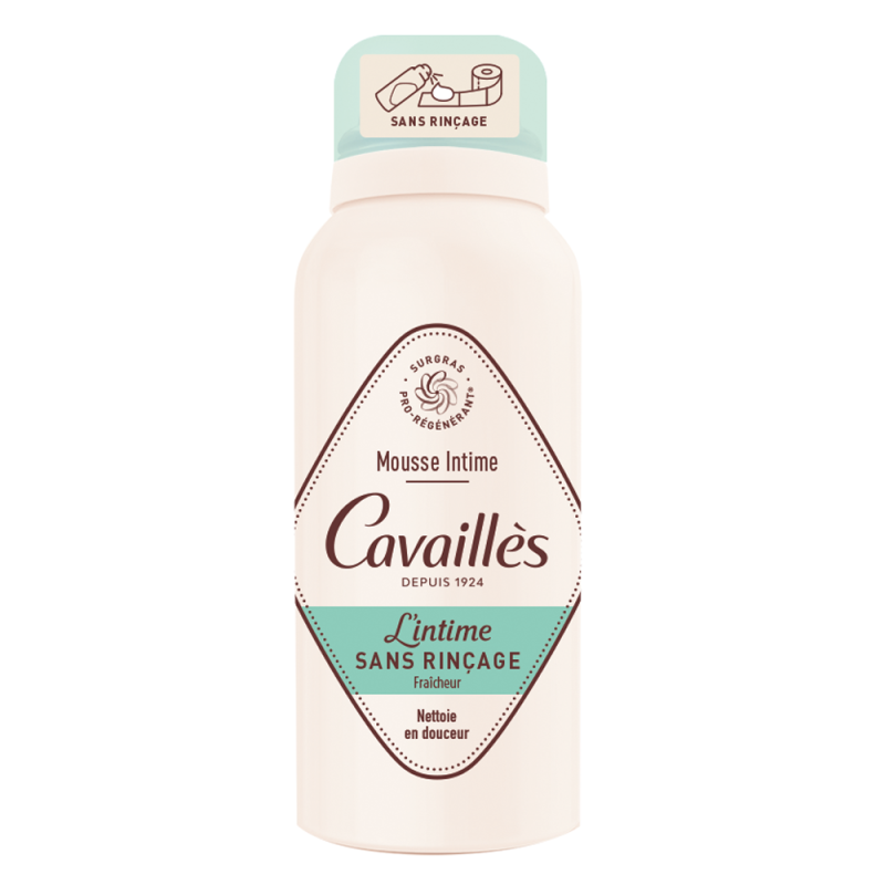 Cavaillès Mousse Intime sans rinçage Fraîcheur 100ml