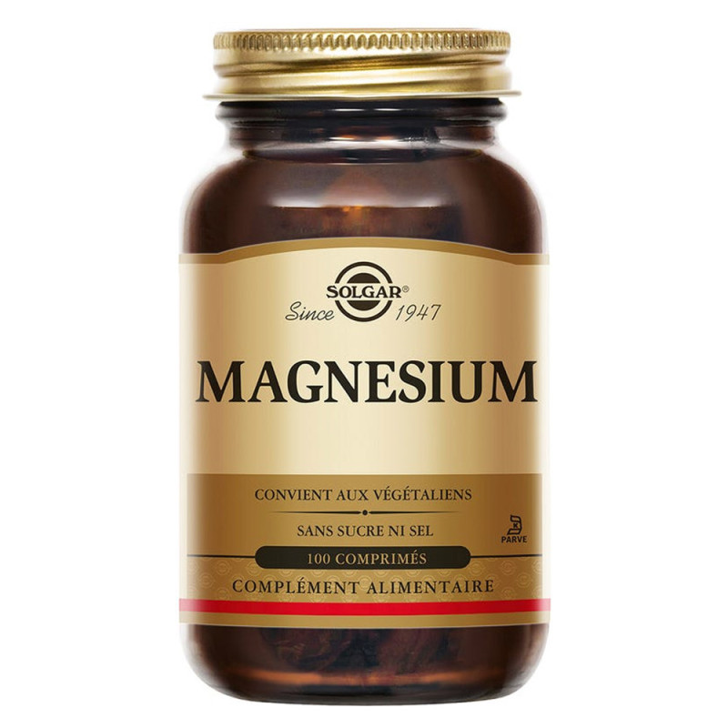 Solgar Magnésium 100 comprimés Solgar Magnésium 100 comprimés