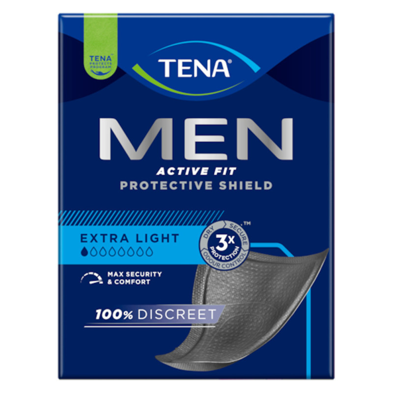 Tena Men Active Fit Extra Light Protections pour fuites urinaires x14 Tena Men Active Fit Extra Light Protections pour fuites urinaires x14