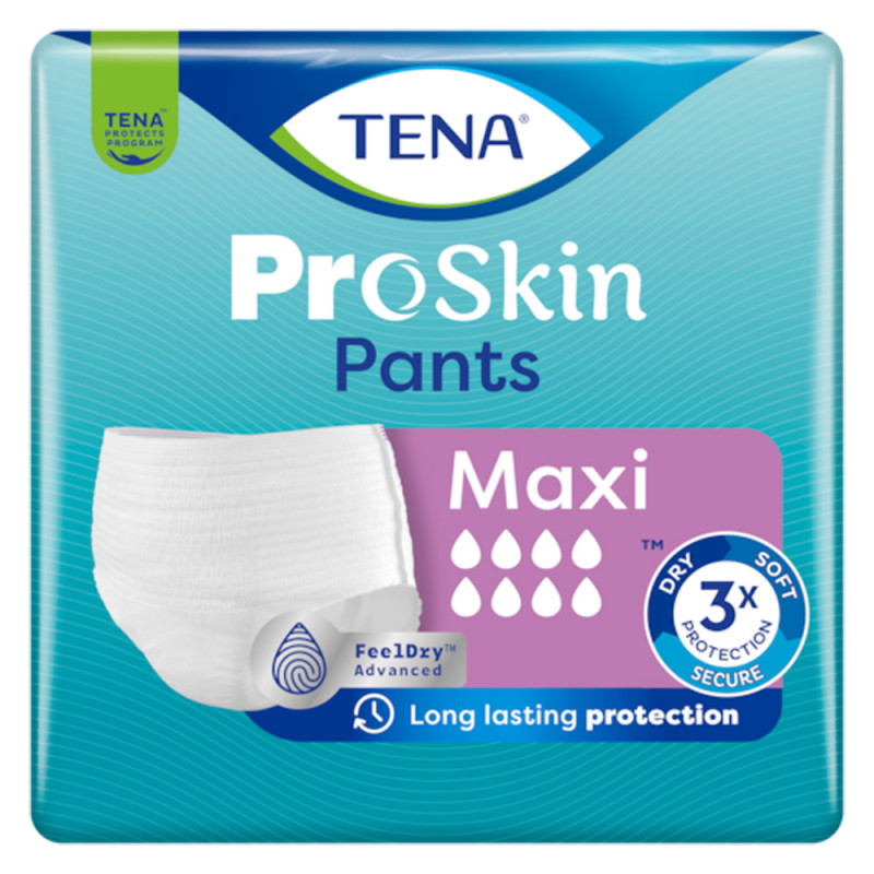 Tena Pants ProSkin Maxi Sous-vêtements absorbants taille XL 10 pièces Tena Pants ProSkin Maxi Sous-vêtements absorbants taille XL 10 pièces