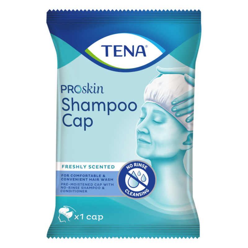 Tena Proskin Shampoo Cap Coiffe lavante 1 unité Tena Proskin Shampoo Cap Coiffe lavante 1 unité