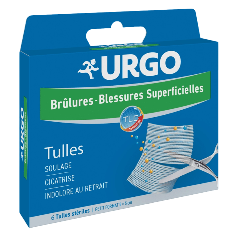 Urgo Brûlures - Blessures Superficielles 6 Tulles stériles