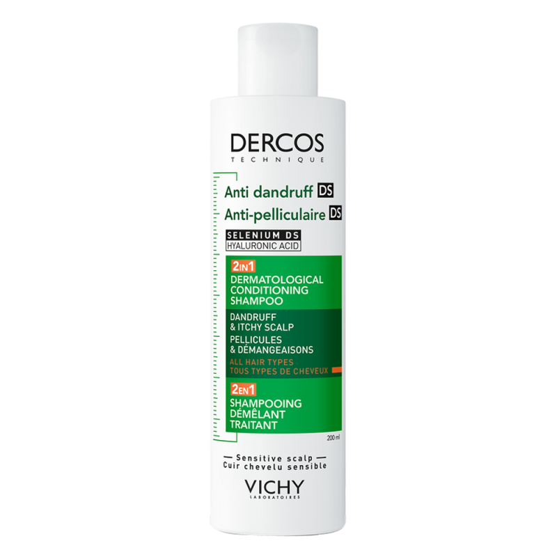 Vichy Dercos Shampooing démêlant traitant 2en1 - 200ml