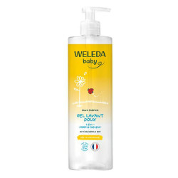 Weleda Bébé Gel lavant doux 2en1 au calendula bio 400ml