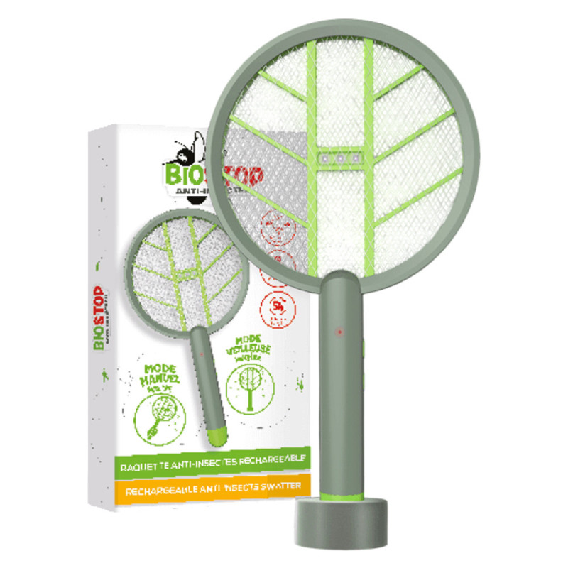 Biostop Raquette Anti-insectes rechargeable Biostop Raquette Anti-insectes rechargeable