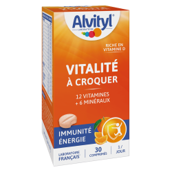 Alvityl Vitalité goût orange 30 comprimés à croquer