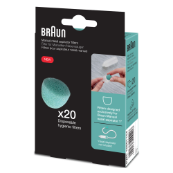 Braun 20 Filtres pour aspirateur nasal manuel