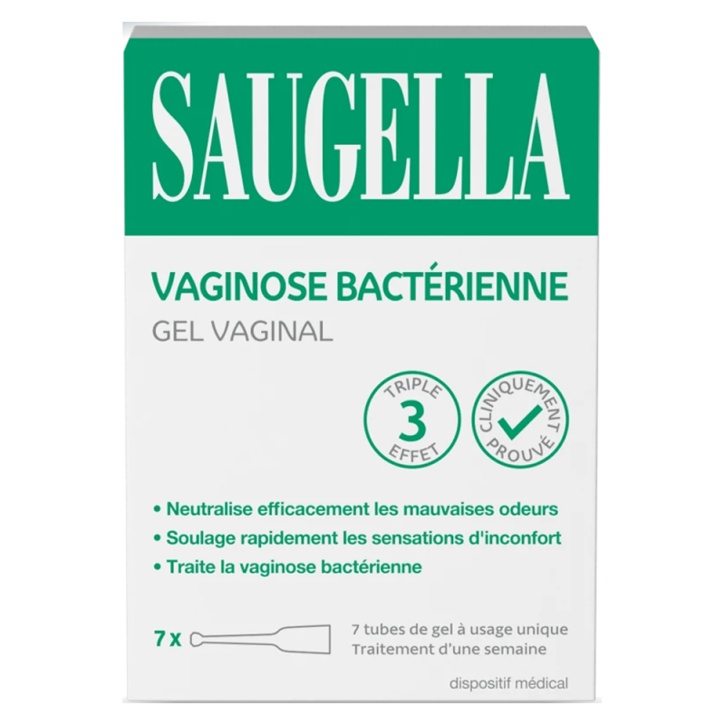 Saugella Gel Vaginal Triple effet Vaginose Bactérienne 7 tubes Saugella Gel Vaginal Triple effet Vaginose Bactérienne 7 tubes