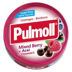 Pulmoll Mixed Berry Fruits rouges sans sucres 45gr
