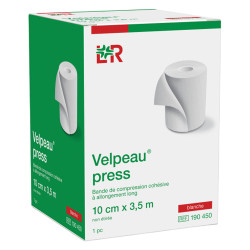 Velpeau Press Bande de compression cohésive 10cm x 3,5m