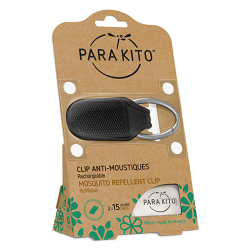 Parakito Clip Anti-moustique noir rechargeable